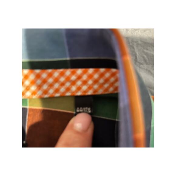 Hammer Made Men’s Multicolor Plaid Button-Down Dress Shirt 17.5 / 44 XL - Picture 7 of 11